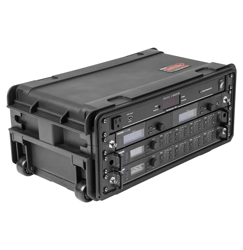11 in. Deep 4U Compact Rolling Rack | SKB iSeries Cases