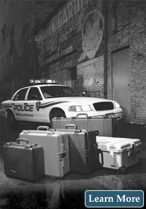 Protective cases used by law enforcement and first responder teams