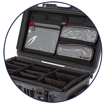 Nanuk Case with Dividers and Lid Organizer